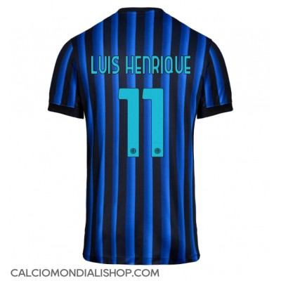 Maglie da calcio Inter Milan Luis Henrique #11 Prima Maglia 2025-26 Manica Corta Maglie da calcio Inter Milan Luis Henrique #11 Prima Maglia 2025-26 Manica Corta